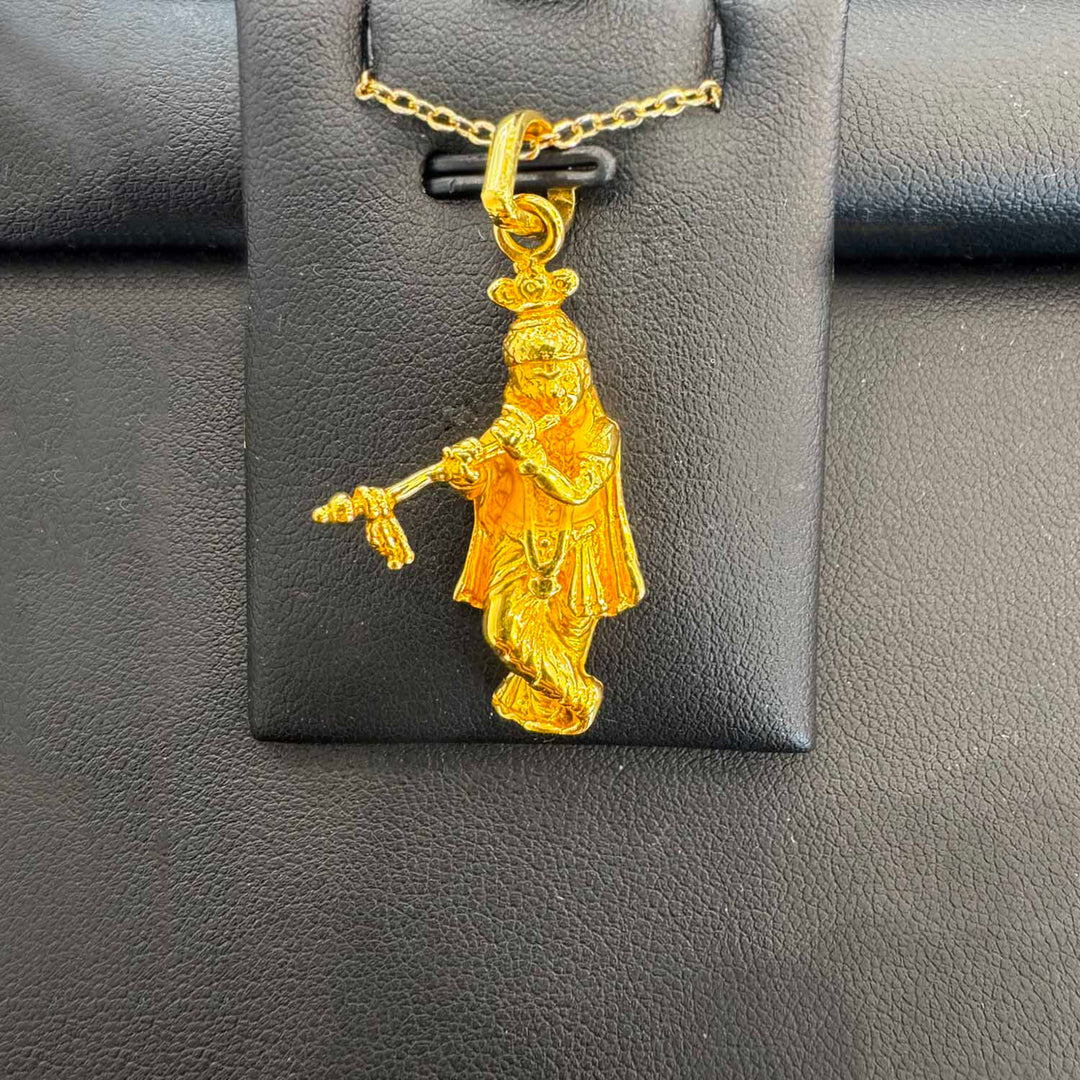 22K YG Krishna Pendant-1pc
