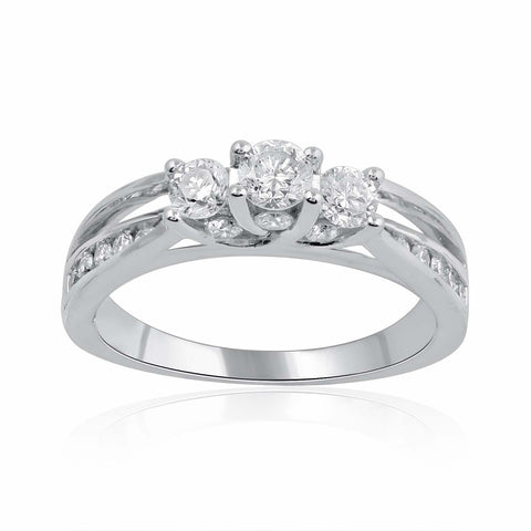 18K WG Engagement Women Diamond Ring-1Pc - RB Diamond Jewellers