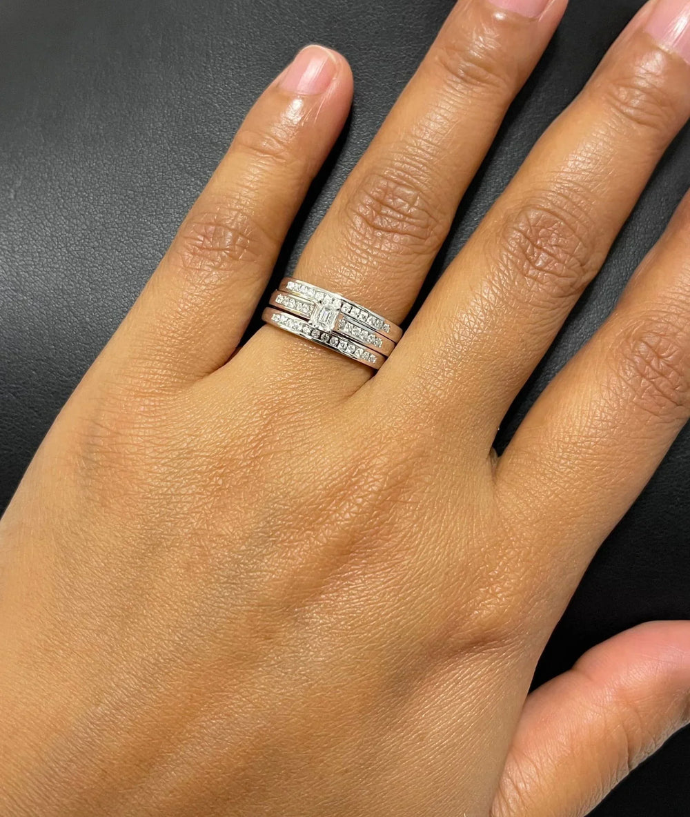 18K WG Engagement Women Diamond Ring-1Pc - RB Diamond Jewellers