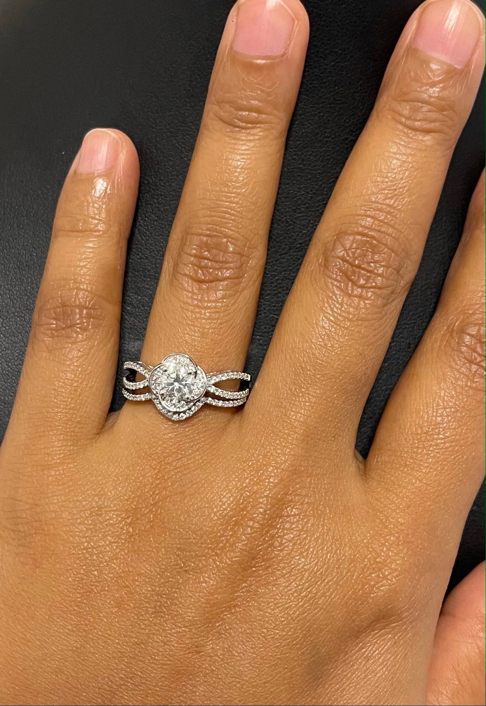 18K WG Prong Set Centre Solitiare Engagement Women Diamond Ring-1pc - RB Diamond Jewellers