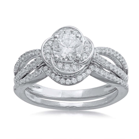 18K WG Prong Set Centre Solitiare Engagement Women Diamond Ring-1pc - RB Diamond Jewellers