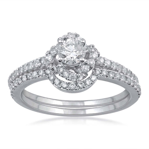 18 WG Prong Set Centre Solitiare Engagement Women Diamond Ring-1pc - RB Diamond Jewellers