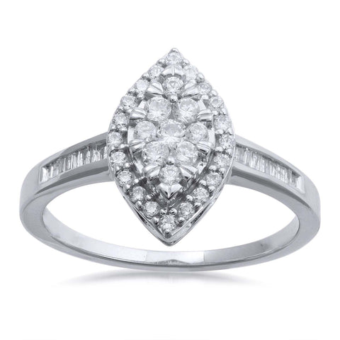 18K WG Fancy Women Diamond Ring-1PC - RB Diamond Jewellers