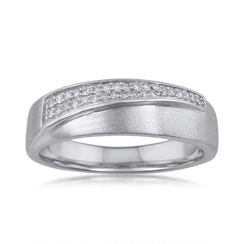 18K WG Fancy Classic Men Diamond Ring-1PC - RB Diamond Jewellers