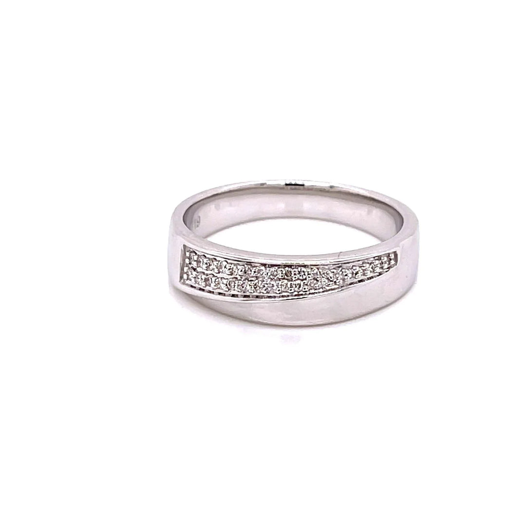 18K WG Fancy Classic Men Diamond Ring-1PC - RB Diamond Jewellers