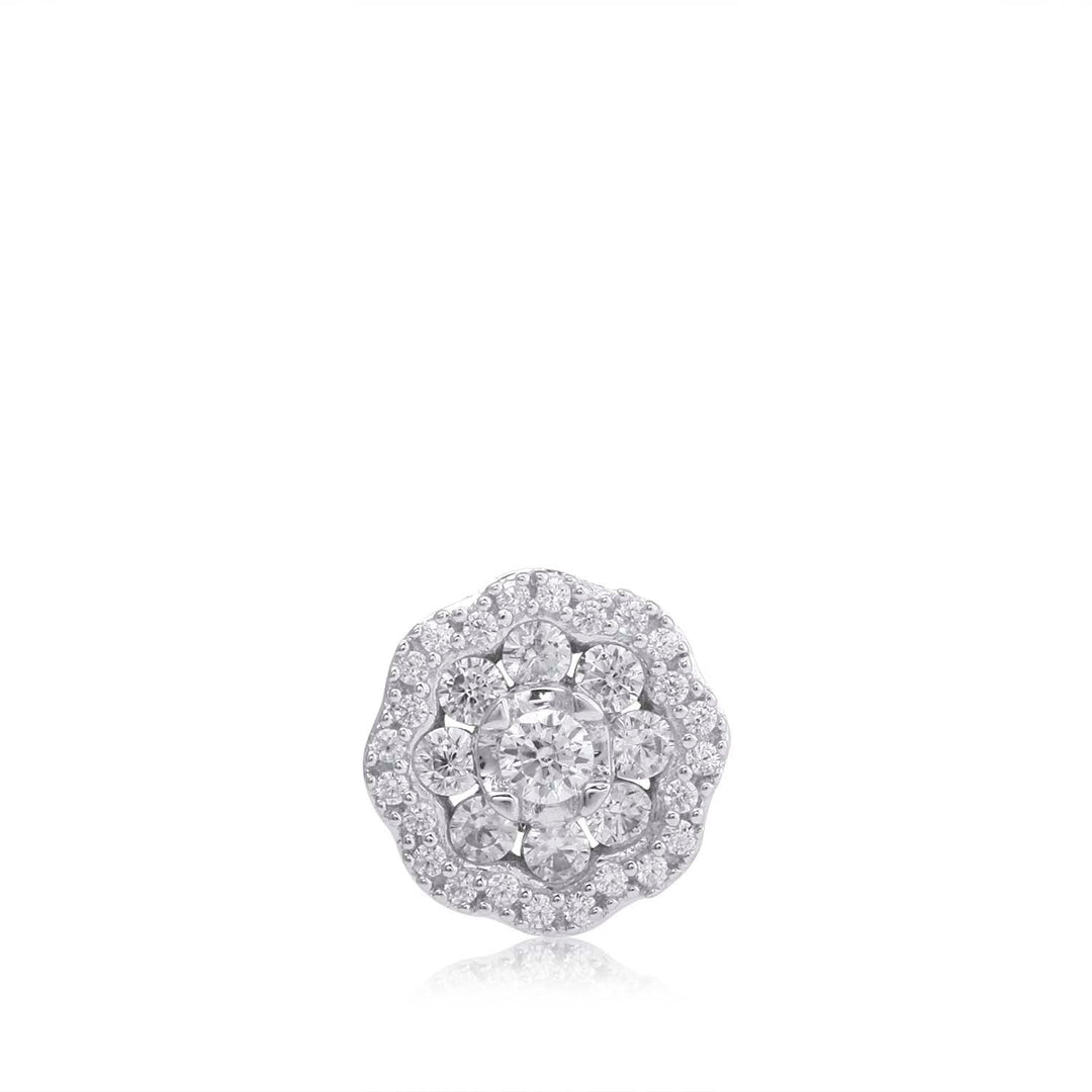 18K WG Prong Set Fancy Women Diamond Pendant-1PC - RB Diamond Jewellers