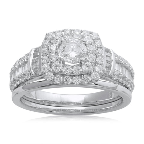 18K WG Bridal Diamond Ring-1pc - RB Diamond Jewellers