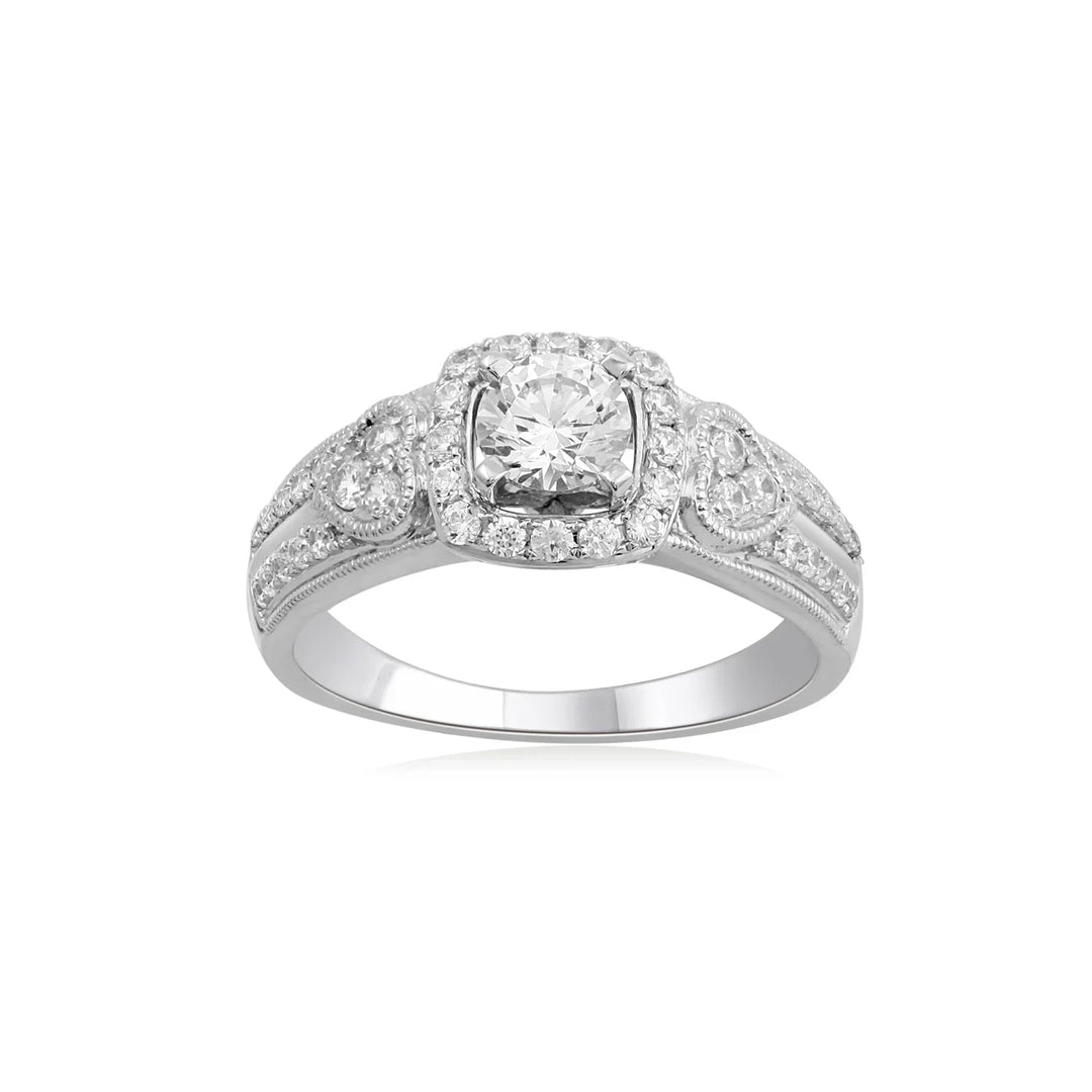 18K WG Centre Solitaire Engagement Diamond Ring-1pc - RB Diamond Jewellers