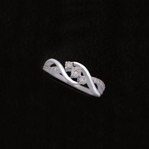18K WG Cluster Diamond Ring-1pc. - RB Diamond Jewellers