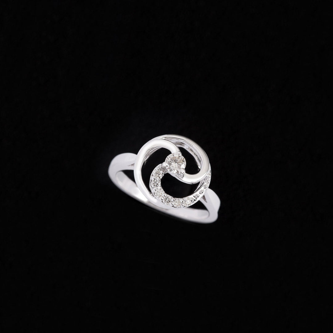 18K WG Cluster Diamond Ring-1pc - RB Diamond Jewellers
