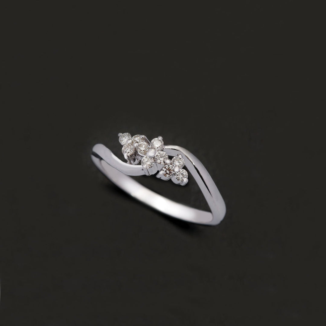 18K WG Cluster Diamond Ring-1pc - RB Diamond Jewellers