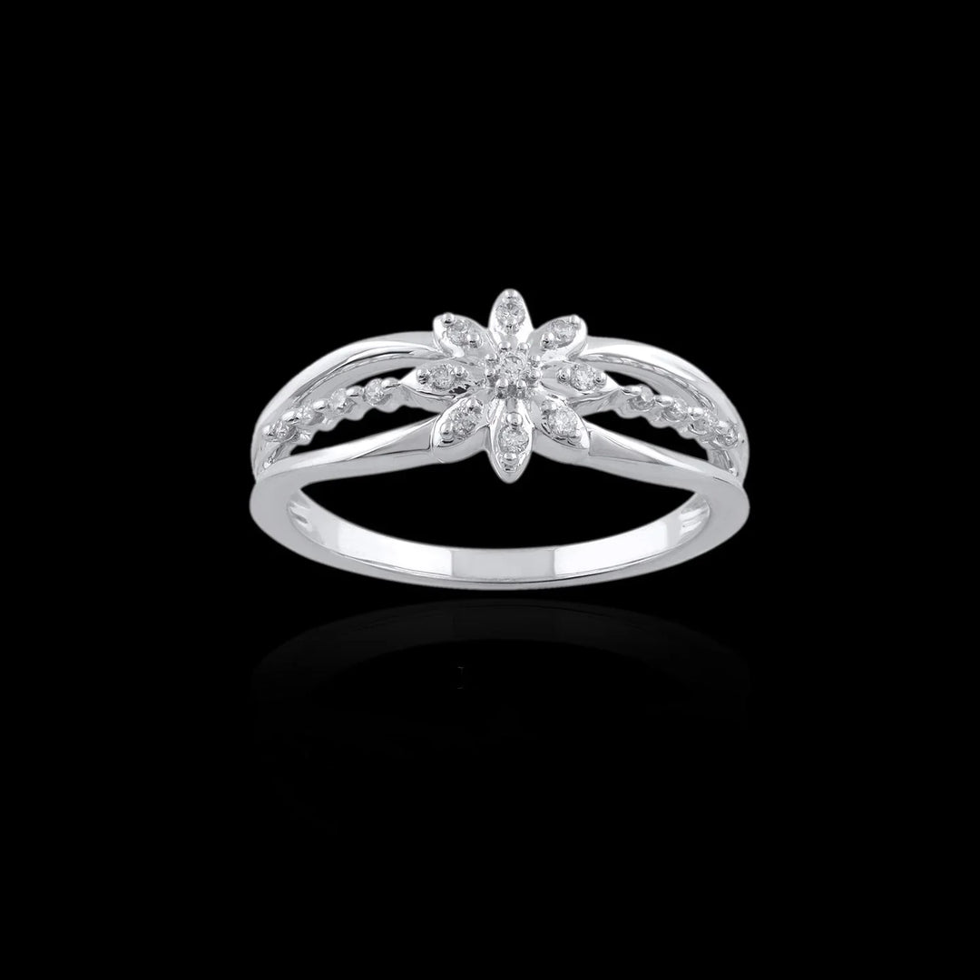 18K WG Diamond Cluster Ring-1pc - RB Diamond Jewellers
