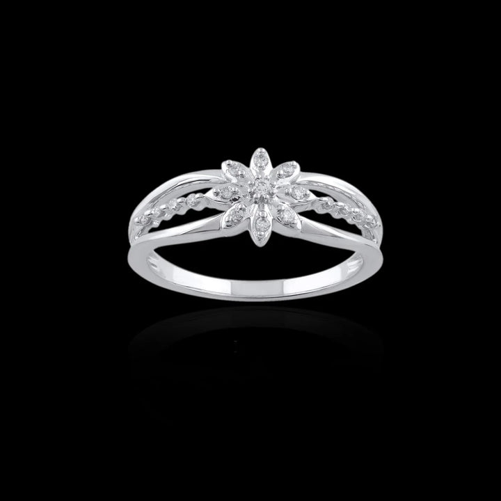 18K WG Diamond Cluster Ring-1pc - RB Diamond Jewellers