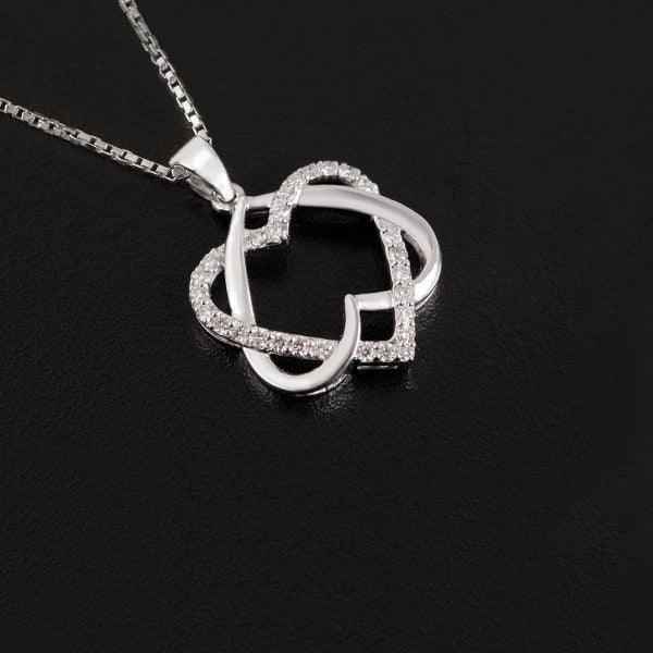 18K WG Diamond Pendant