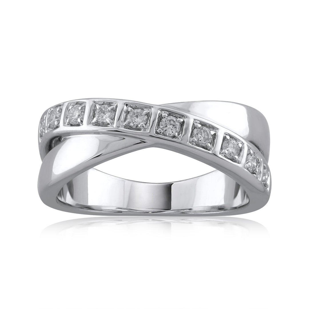 18K WG Women Engagement Diamond Ring-1pc - RB Diamond Jewellers