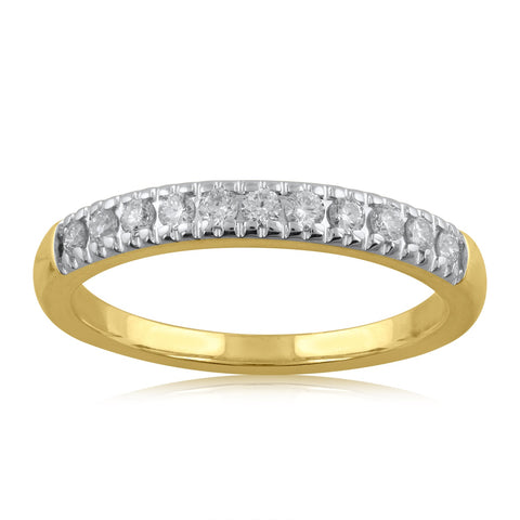 18K YG Band Diamond Ring-1pc - RB Diamond Jewellers