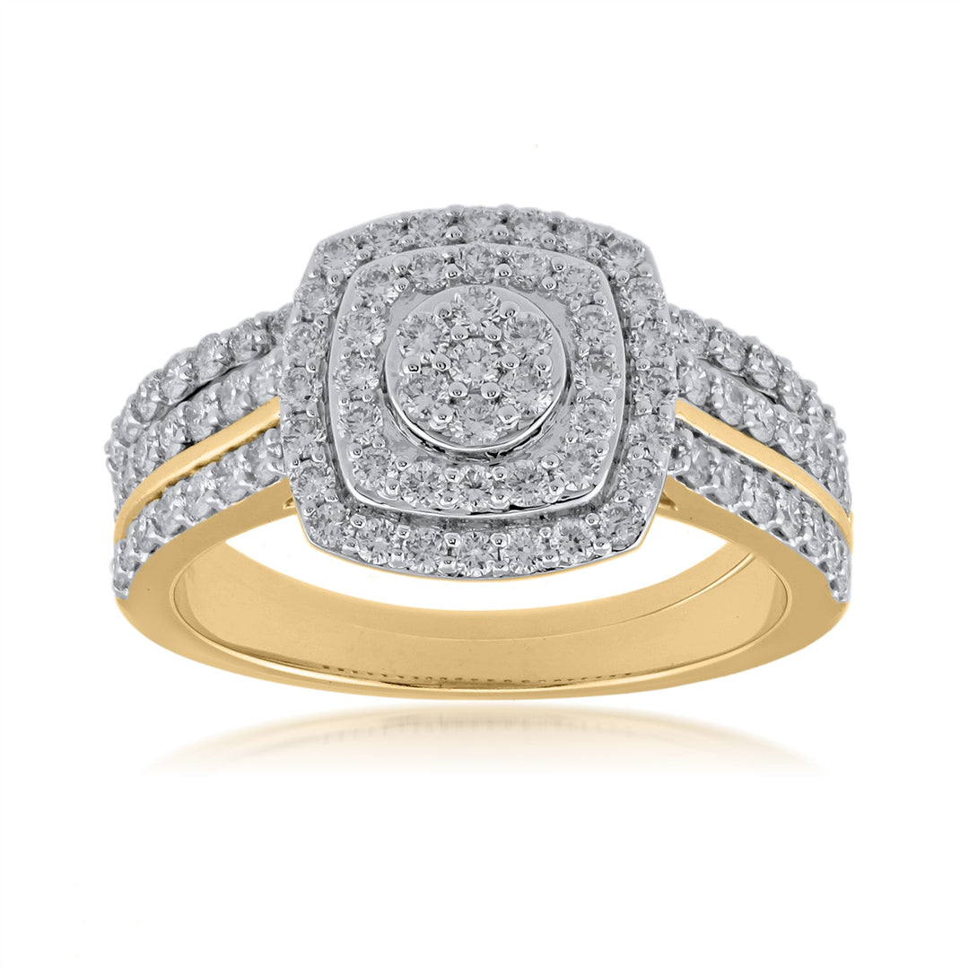 18K YG Bridal Diamond Ring-1pc - RB Diamond Jewellers