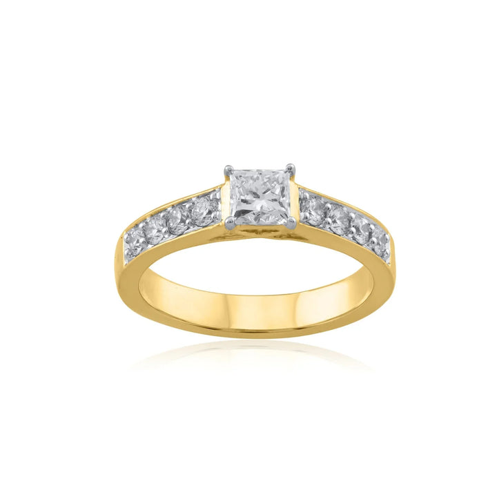 18K YG Centre Solitaire Engagement Diamond Ring-1pc - RB Diamond Jewellers