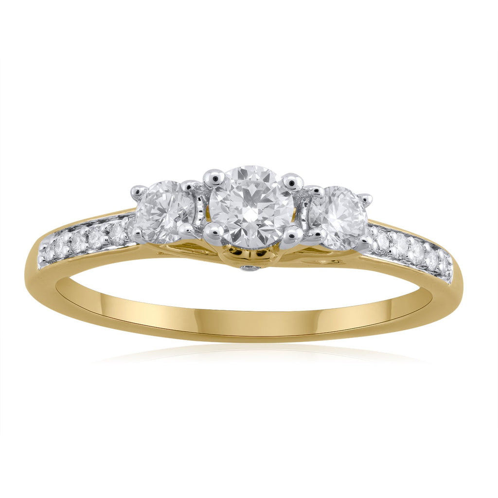 Diamond rings will complement outfits across all styles.