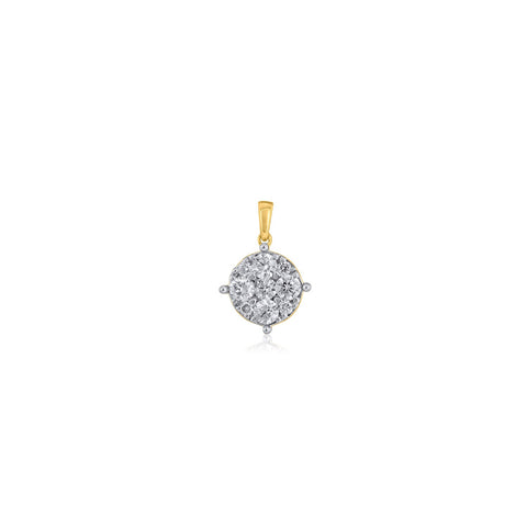 18K YG Diamond Pendant-1pc - RB Diamond Jewellers