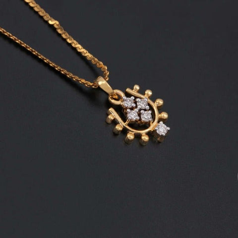 18K YG Diamond Pendant - RB Diamond Jewellers