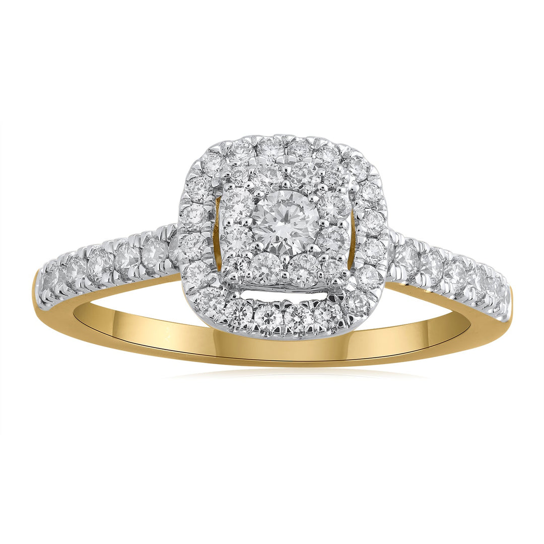 18K YG Engagement Diamond Ring-1pc - RB Diamond Jewellers
