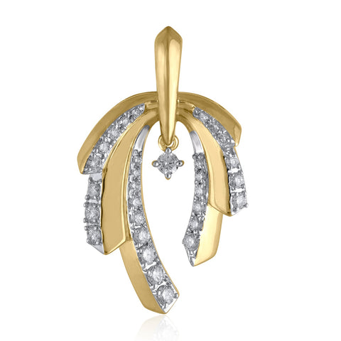 18K YG Fancy Diamond Pendant-1pc - RB Diamond Jewellers
