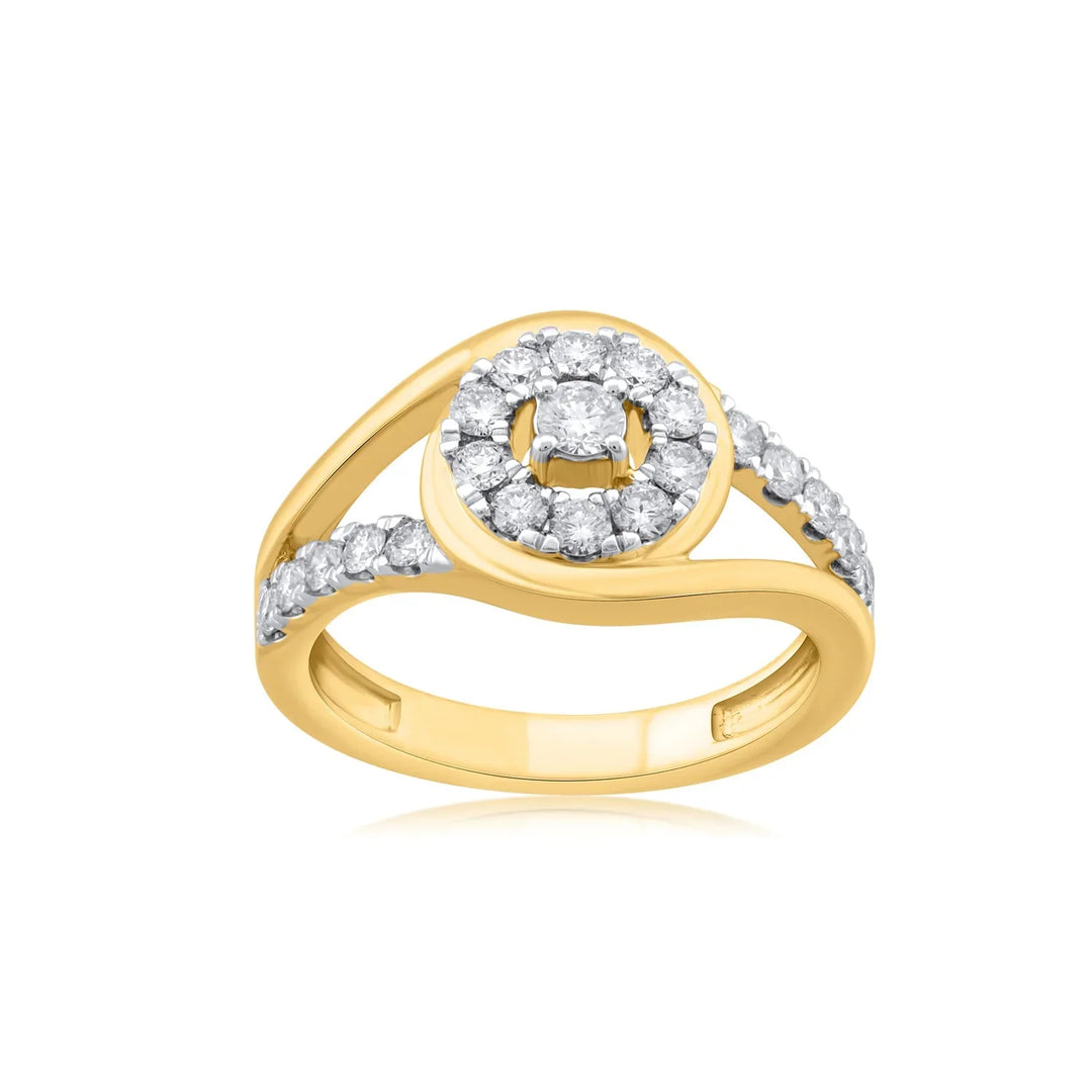 18K YG Fancy Diamond Ring-1pc - RB Diamond Jewellers