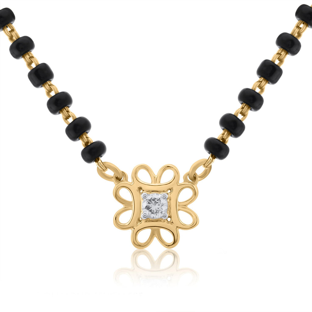 A appealing Collection of diamond Mangalsutra with Precious Gems and Jewels in Gold and Diamonds at RB diamond jewellers.