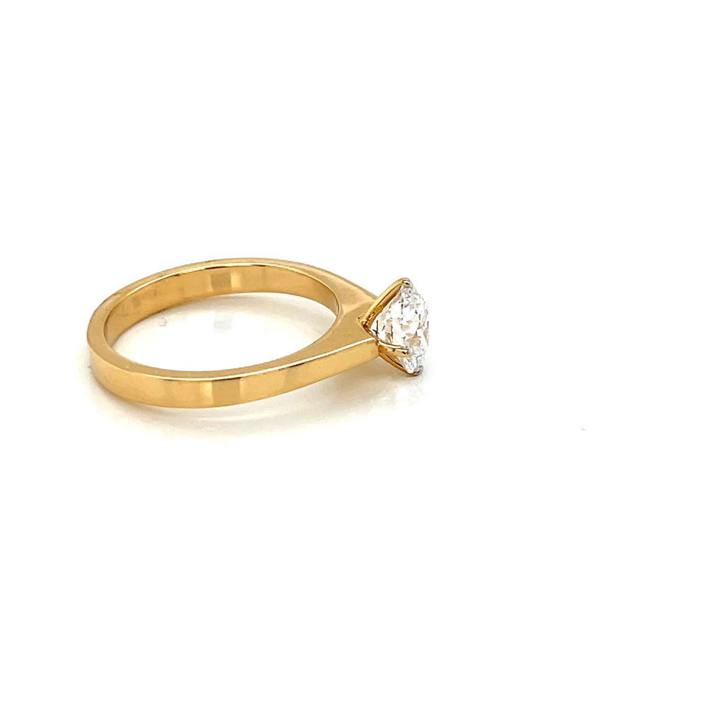 18K YG Lab Grown Solitaire Diamond Ring-1pc - RB Diamond Jewellers