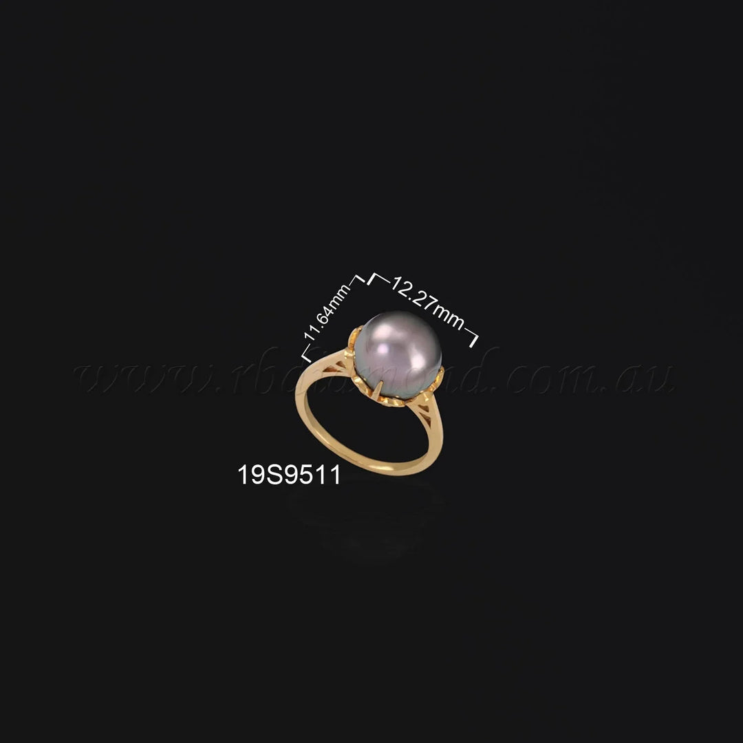 18K YG Pearl Ring - RB Diamond Jewellers