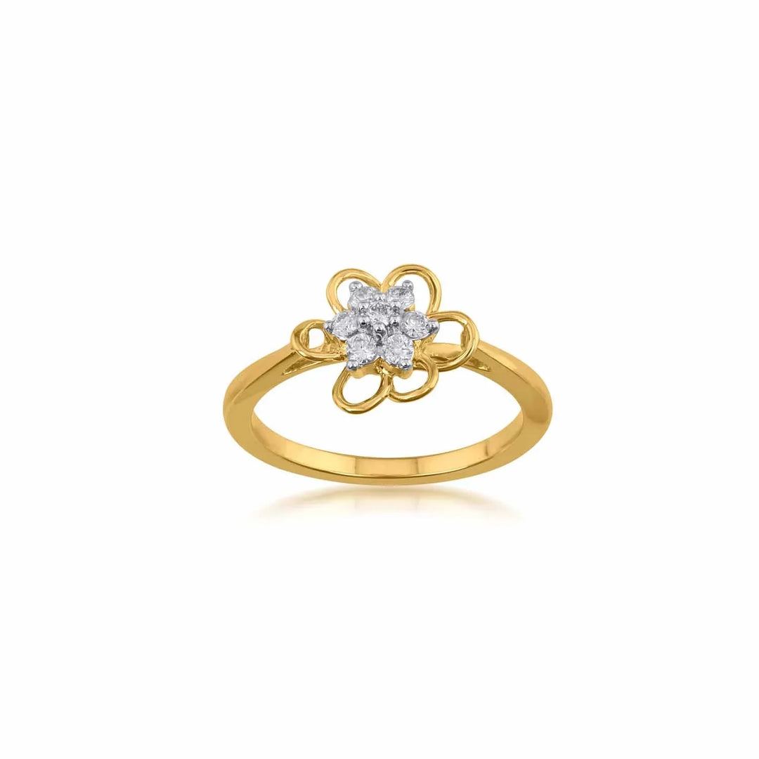 18K YG Star Diamond Ring-1pc/ - RB Diamond Jewellers