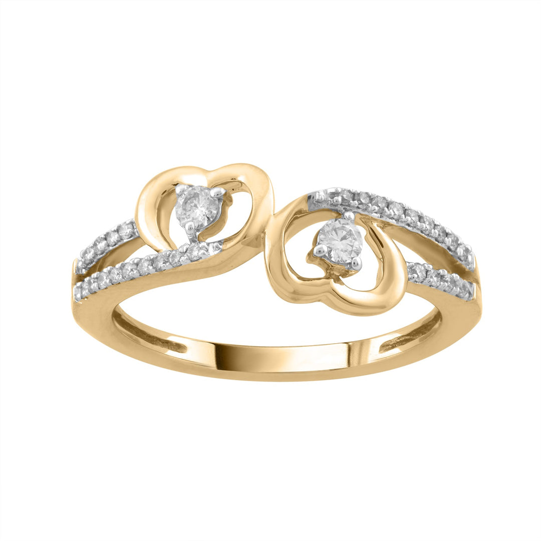 18K YG Women Engagement Diamond Ring-1pc - RB Diamond Jewellers