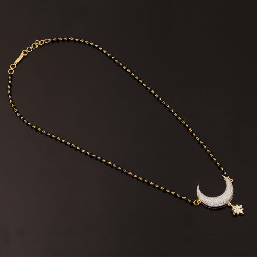18K YG Women Fancy Diamond Mangalsutra- 1pc