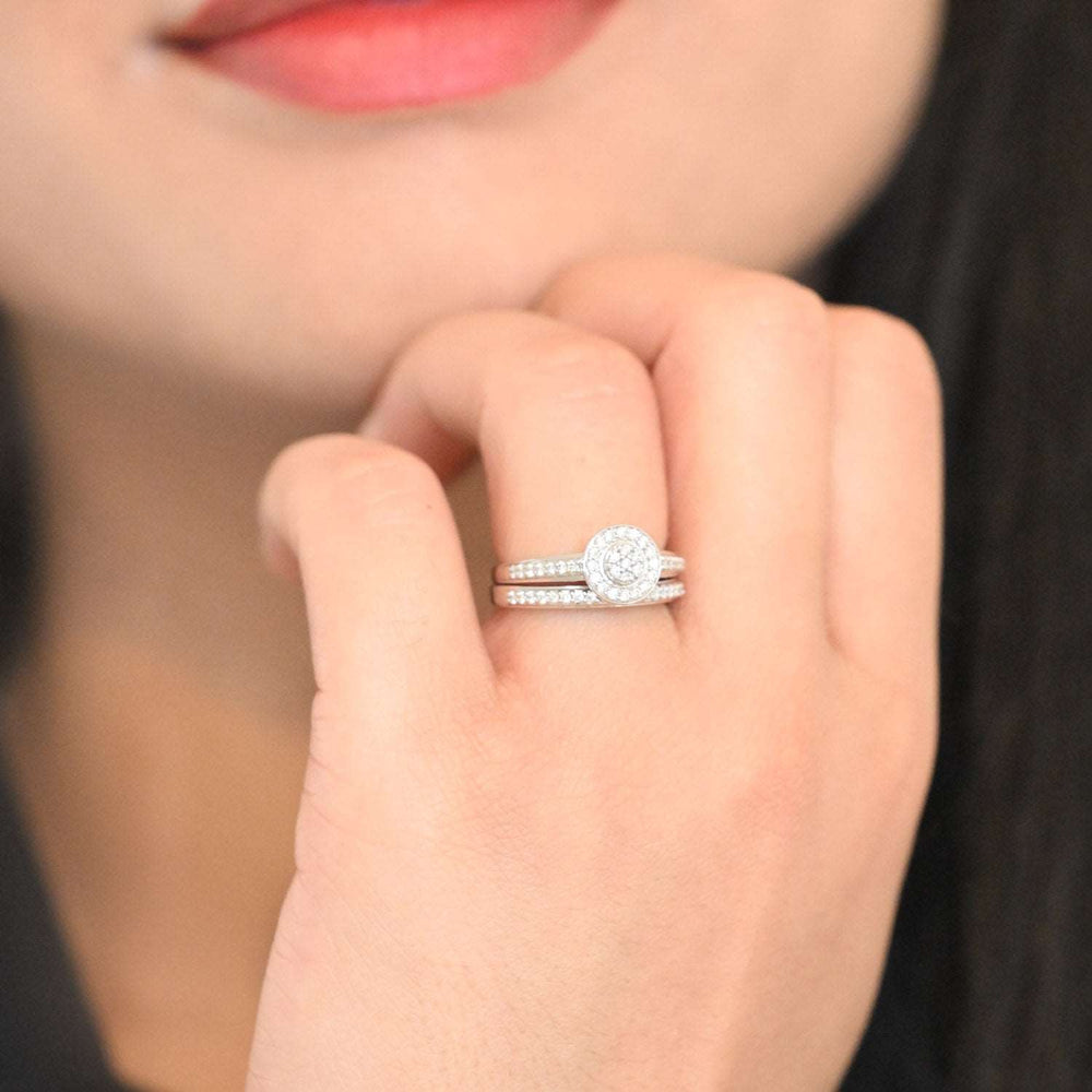 18k WG Bridal Diamond Ring-1pc RB Diamond Jewellers