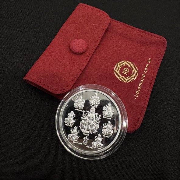 20g 999 Purity Silver Laxmi Coin-1pc