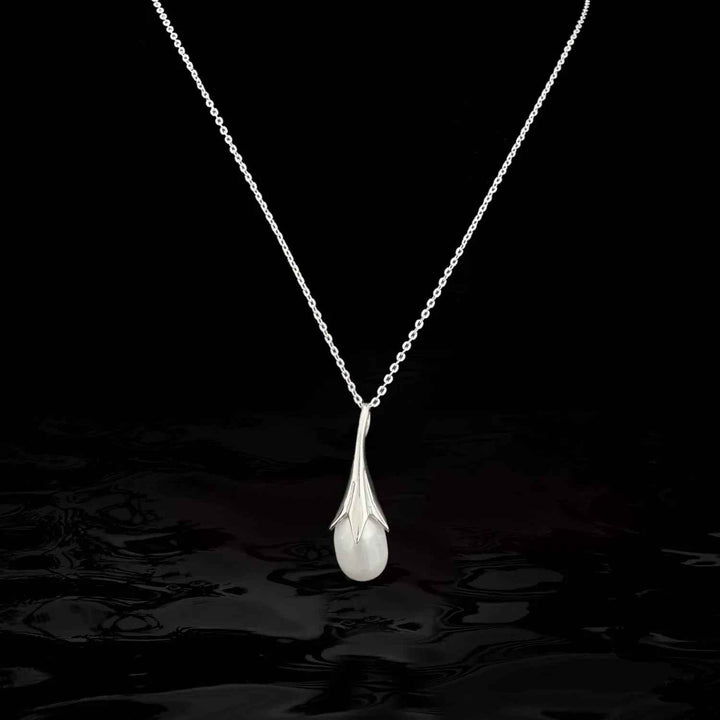 Sterling Silver Necklace with Fresh Water Pearl-1pc