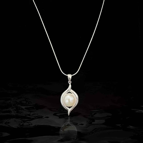 Sterling Silver Necklace with Fresh Water Pearl-1pc