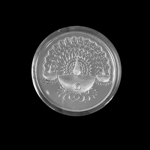 20g Silver Non Colour Palcha Diyo Coin-1pc