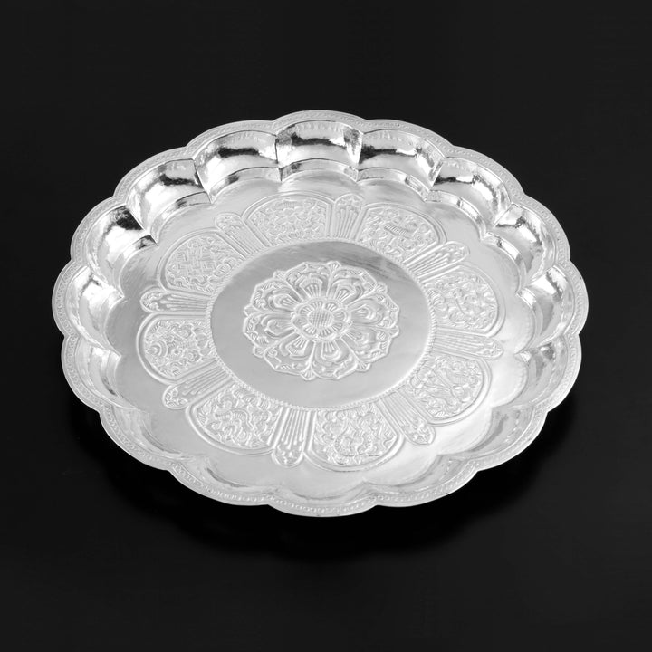 Carved Silver Plate 30-32Tola-1pc