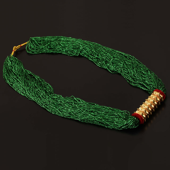 Explore the cultural richness of a Tilhari necklace at a Nepali jewellery shop in Sydney