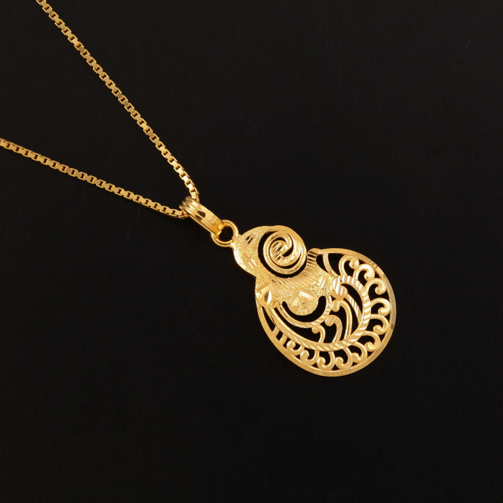 22K YG Fancy Pendant-1pc