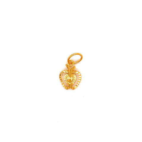 22K YG Apple Pendant-1pc - RB Diamond Jewellers