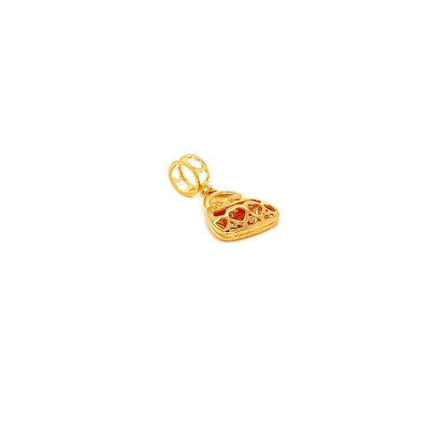 22K YG Bag Charm-1pc - RB Diamond Jewellers