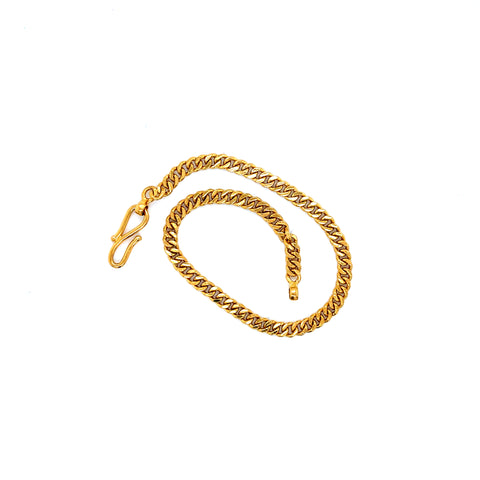 22K YG Men Cuban Bracelet-1pc