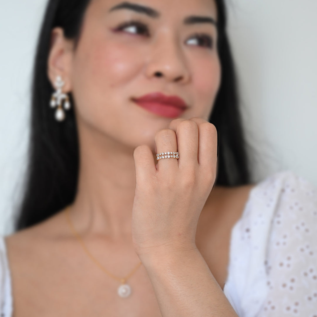 14K YG Band Diamond Ring- 1pc