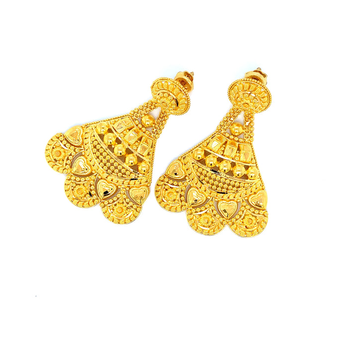 22K YG Women Ramleela Earring-1pair