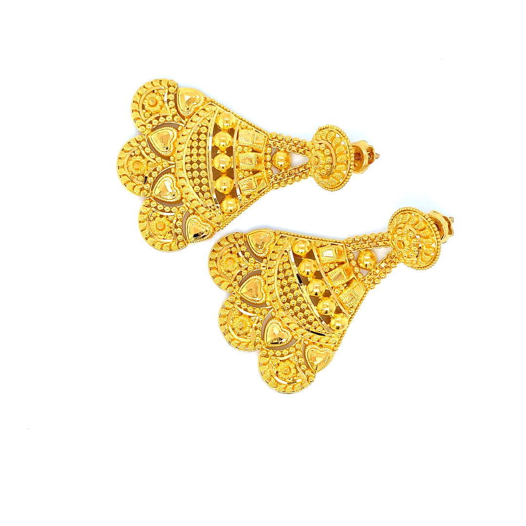 22K YG Women Ramleela Earring-1pair