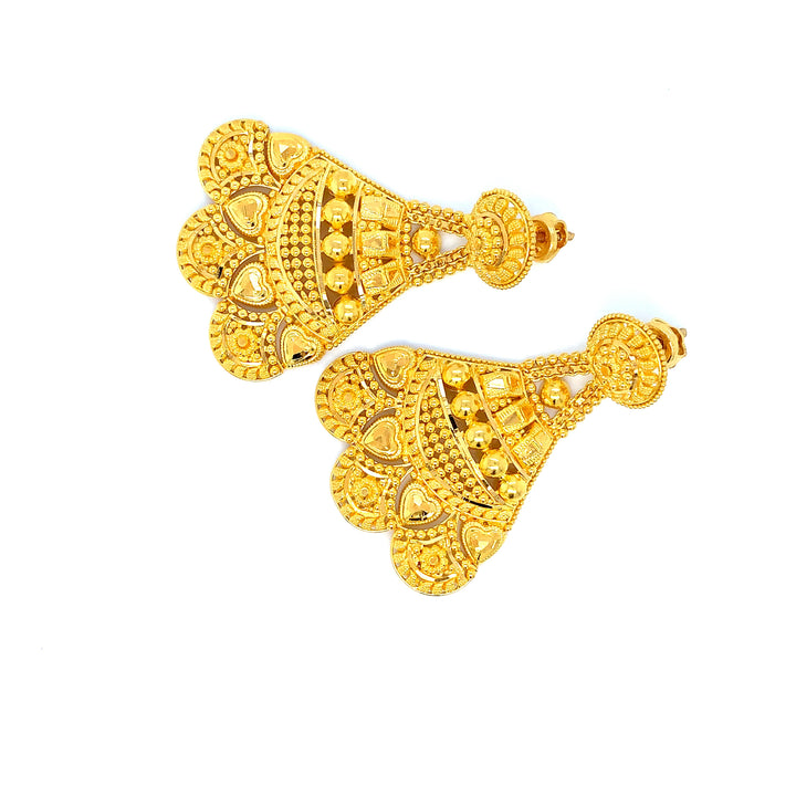 22K YG Women Ramleela Earring-1pair