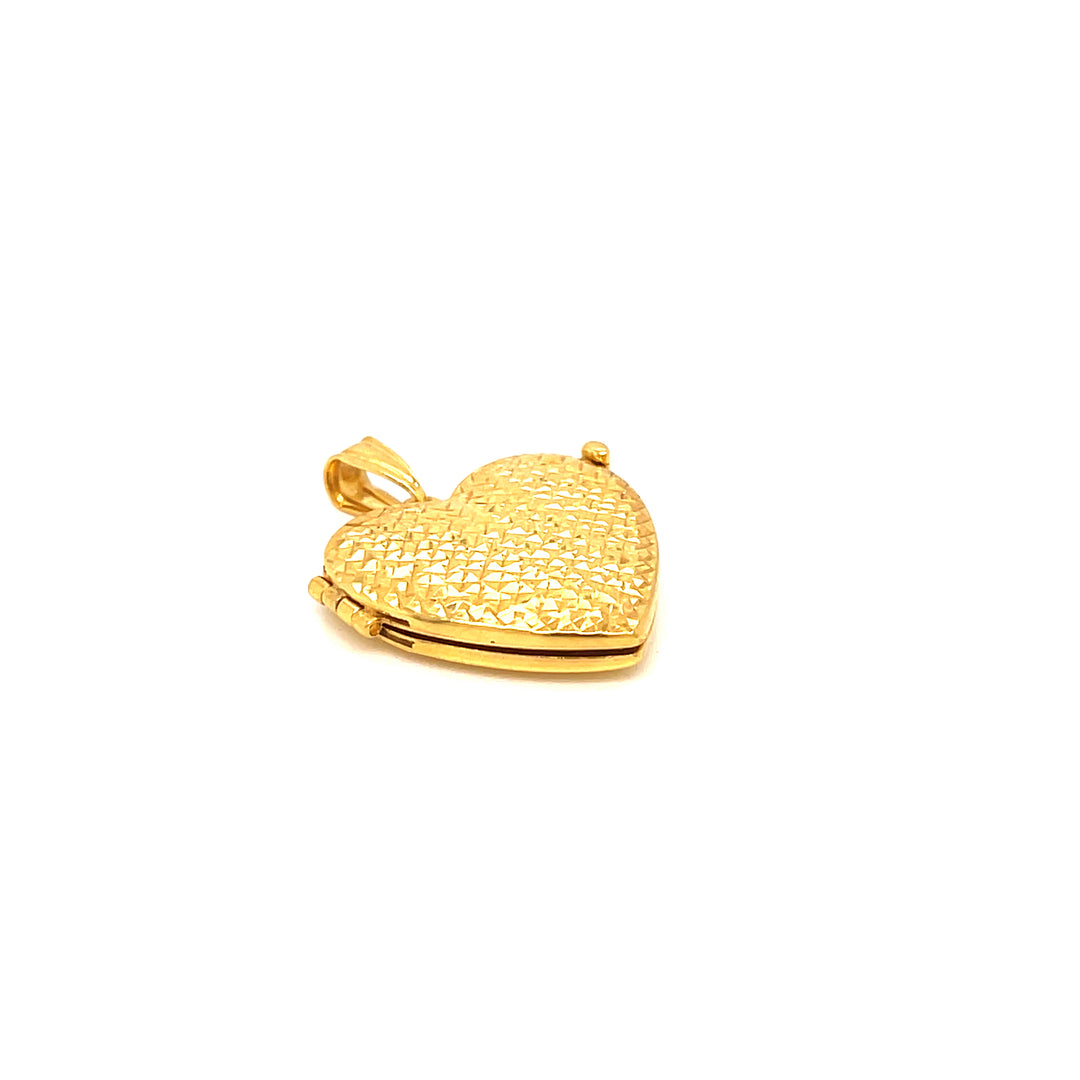 22K YG Women Heart Locket-1pc